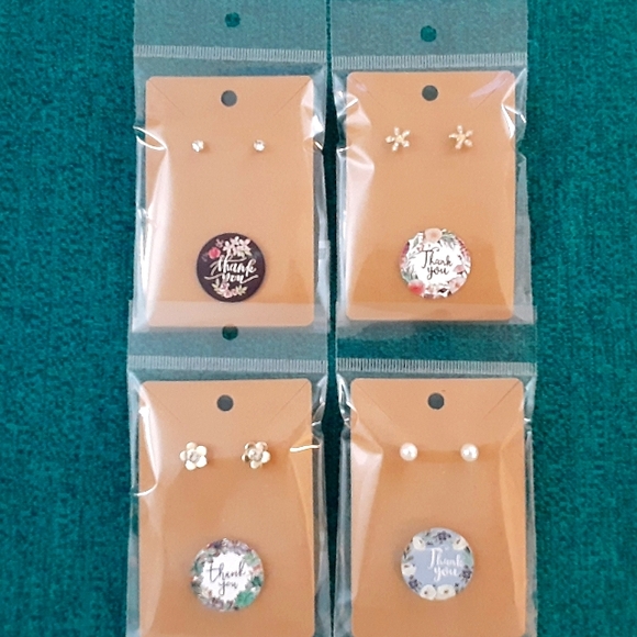 Thank You Earrings SET of FOUR - Picture 7 of 7